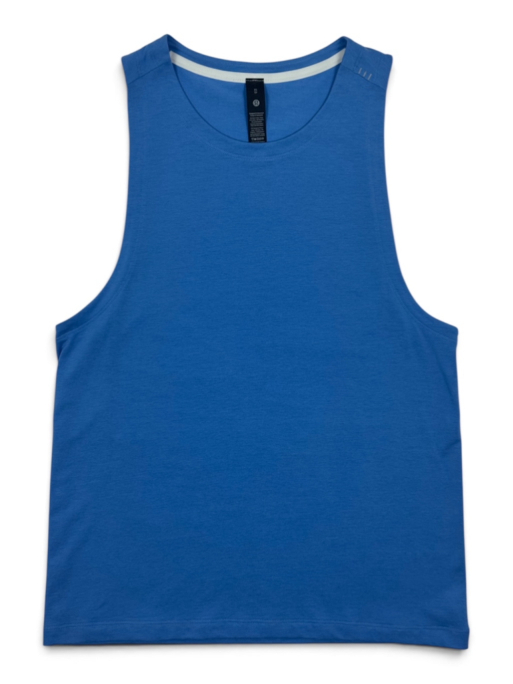 Lululemon Zeroed In Tank Top Men's XS Pool Blue Reflective Muscle Tee
